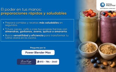 Maximiza tu tiempo y salud con la Royal Prestige® Power Blender Max